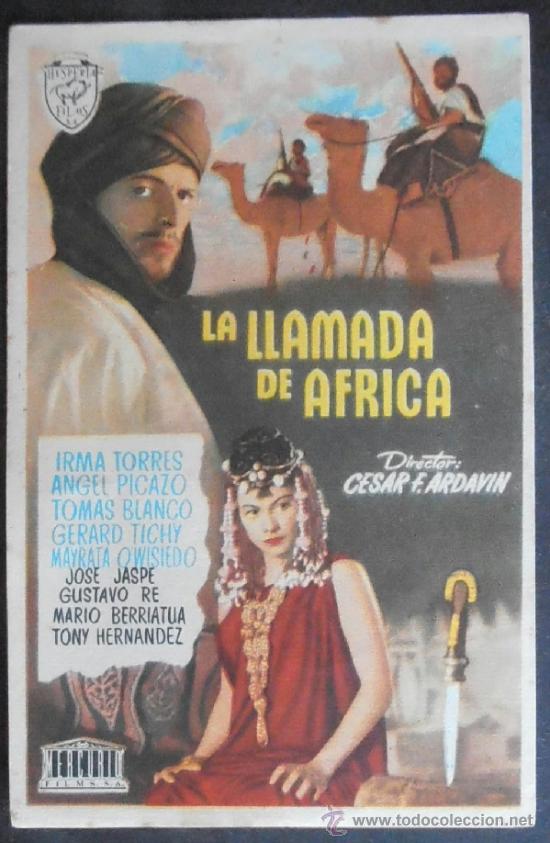 Cinema: LA LLAMADA DE AFRICA, FM, SIN PUBLICIDAD (2313) ,CONSERVACION: