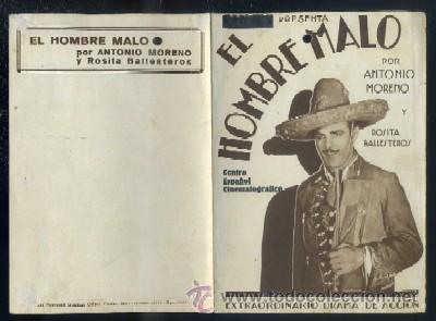 Cine: PROGRAMA DE CINE DOBLE: EL HOMBRE MALO PC-2457 - Foto 1