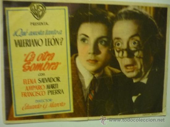Cine: PROGRAMA LA OTRA SOMBRA .- VALERIANO LEON - Foto 1