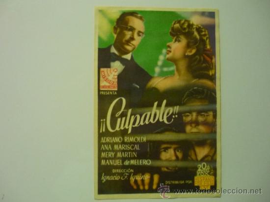 Cine: programa &iexcl;&iexcl;culpable&iexcl;&iexcl; -adriano rimoldi -ana mariscal - Foto 1