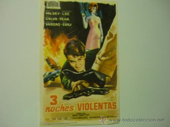 Cine: PROGRAMA 3 NOCHES VIOLENTAS.- MARGARET LEE - Foto 1