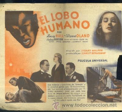Cine: PROGRAMA DE CINE: EL LOBO HUMANO PC-2459 - Foto 2