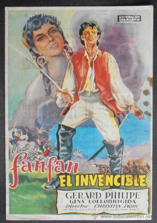  Foglietti di film di film antichi di cinema: FAN FAN EL INVENCIBLE, FM, CON PUBLICIDAD (2759) ,CONSERVACION: