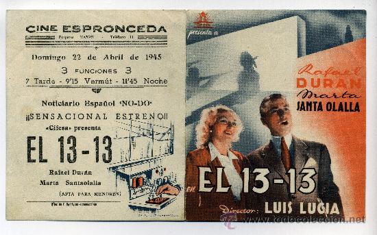 Cine: EL 13-13, con Rafael Dur&aacute;n. - Foto 1