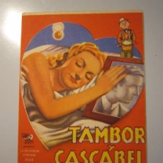 Cine: PROGRAMA DE CINE - TAMBOR Y CASCABEL - 1944. Lote 37811308