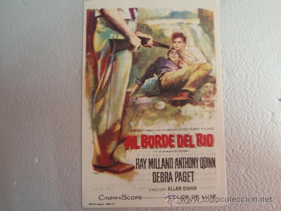 Cine: FOLLETO DE MANO AL BORDE DEL RIO CINE ODEON - Foto 1
