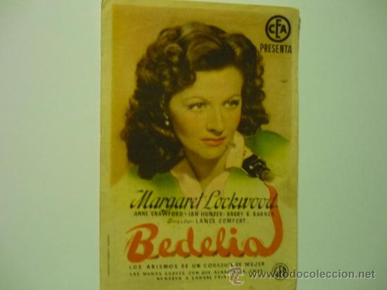 Cine: PROGRAMA BEDELIA .-MARGARET LOCKWOOD publicidad - Foto 1