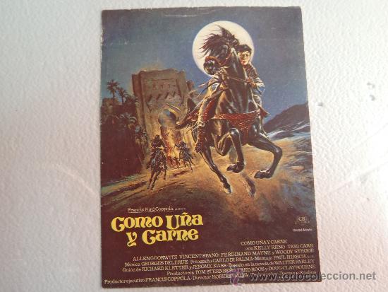 Cine: FOLLETO DE MANO COMO U&Ntilde;A Y CARNE CINE MUSEO CORIA