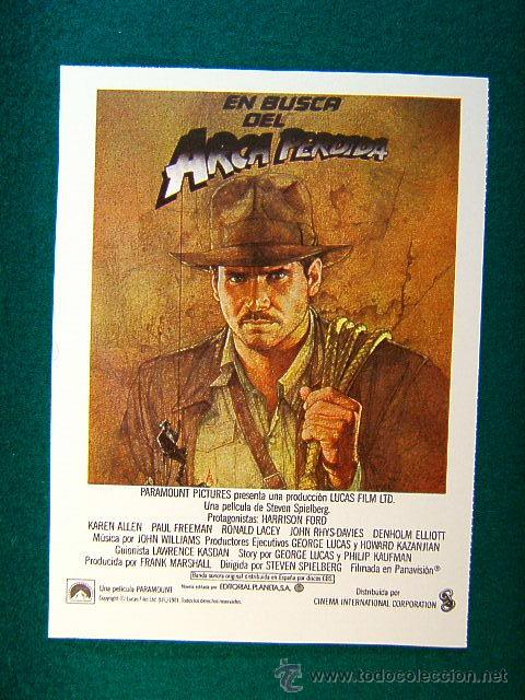 Cine: EN BUSCA DEL ARCA PERDIDA-STEVEN SPIELBERG-HARRISON FORD-RAIDERS OF THE LOST ARK-RARISIMO-ESTE...