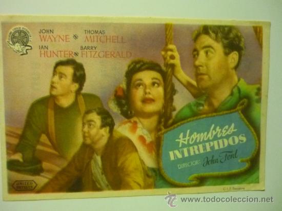 Cine: PROGRAMA HOMBRES intrepidos - JOHN WAYNE -publicidad - Foto 1
