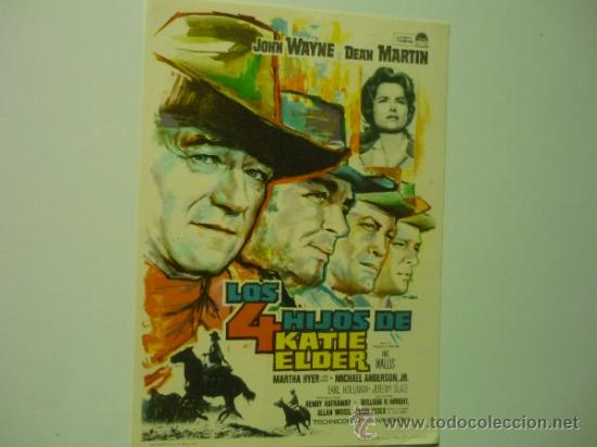 Cine: programa los 4 hijos de katie elder.-john wayne