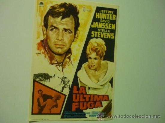 Cine: programa la ultima fuga .- jeffrey hunter - Foto 1