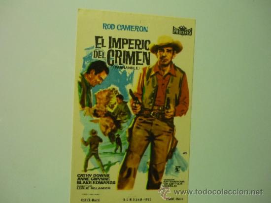 Cine: programa el imperio del crimen .- rod cameron - Foto 1