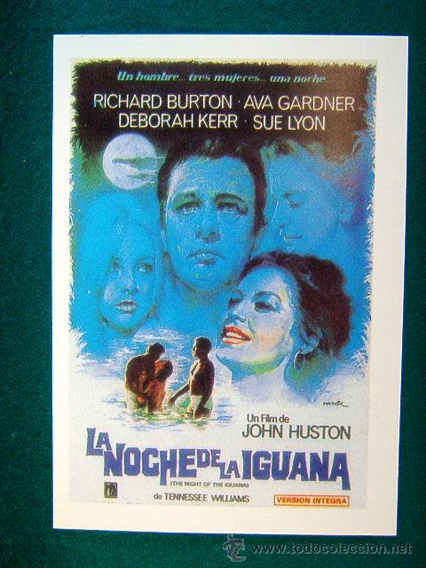 Cine: LA NOCHE DE LA IGUANA-JOHN HUSTON-RICHARD BURTON-AVA GARDNER-ILUSTRA MATAIX-RARISIMO-ESTE...