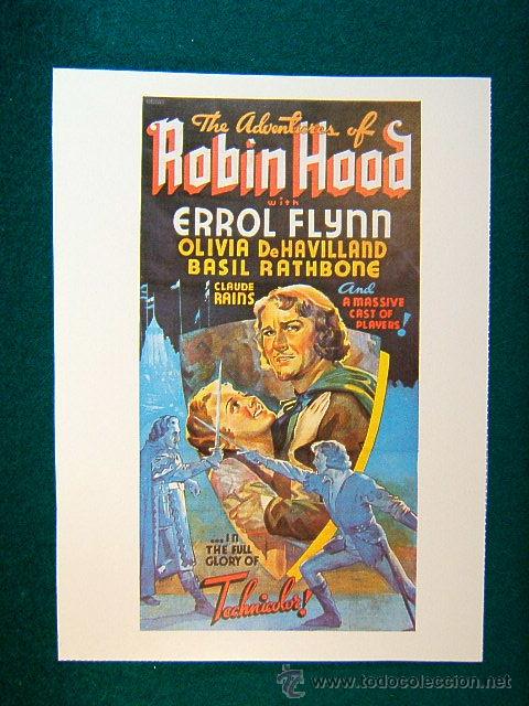 Cine: ROBIN HOOD-ROBIN DE LOS BOSQUES-MICHAEL CURTIZ-ERROL FLYNN-OLIVIA DE HAVILLAND-RARISIMO-ESTE...