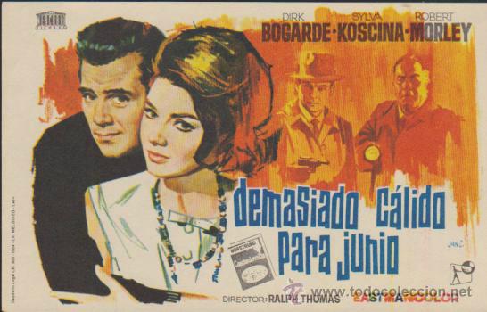  Foglietti di film di film antichi di cinema: Demasiado C&aacute;lido para Junio. Sencillo de Mercurio.