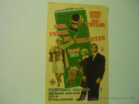 Cine: PROGRAMA POR FAVOR NO MOLESTEN -DORIS DAY publicidad