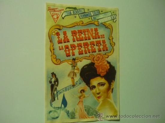 Cine: PROGRAMA LA REINA DE LA OPERETA-F.SOLER - Foto 1