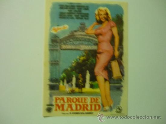 Cine: PROGRAMA PARQUE DE MADRID .- F.REY -T-LEBLANC - Foto 1