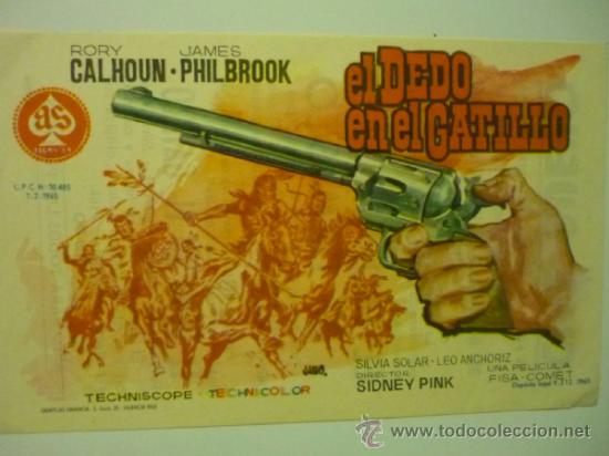 Cine: programa el dedo en el gatillo.--rory calhoun PUBLICIDAD - Foto 1