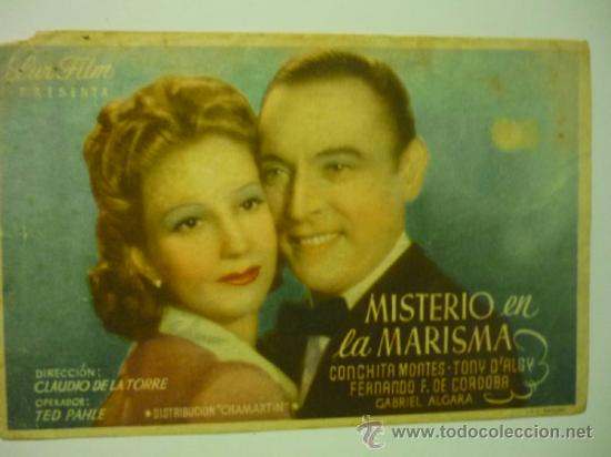 Cine: PROGRAMA MISTERIO EN LA MARISMA.- CONCHITA MONTES- publicidad - Foto 1