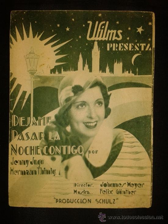 Cine: -PROGRAMA DE CINE--DEJAME PASAR LA NOCHE CONTIGO ct - Foto 1