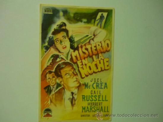 Cine: PROGRAMA MISTERIO EN LA NOCHE -JOEL MC CREA - Foto 1