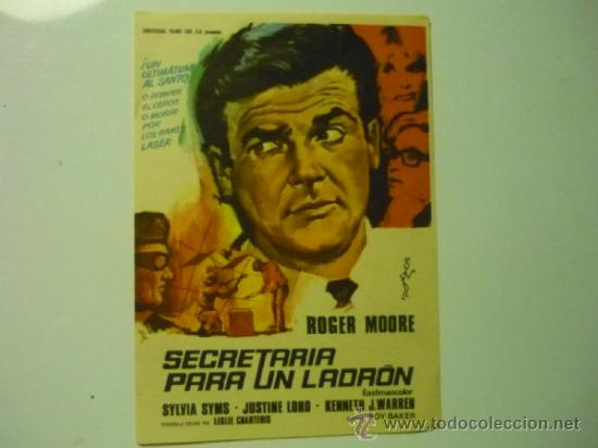 Cine: programa secretaria para un ladron .-roger moore - Foto 1