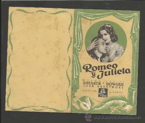 Cine: ROMEO Y JULIETA - DOBLE - VER FOTO - (C-1293)
