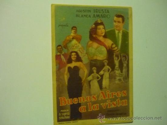 Cine: PROGRAMA BUENOS AIRES A LA VISTA.- AGUSTIN IRUSTA - Foto 1