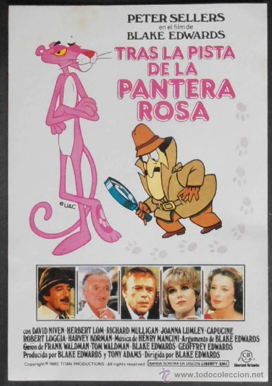 Cine: TRAS LA PISTA DE LA PANTERA ROSA, FM, SIN PUBLICIDAD (3248) ,CONSERVACION:
