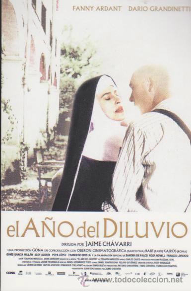  Foglietti di film di film antichi di cinema: El A&ntilde;o del Diluvio. Programa Invitaci&oacute;n de Preestreno. Cine Los Arcos - Sevilla.