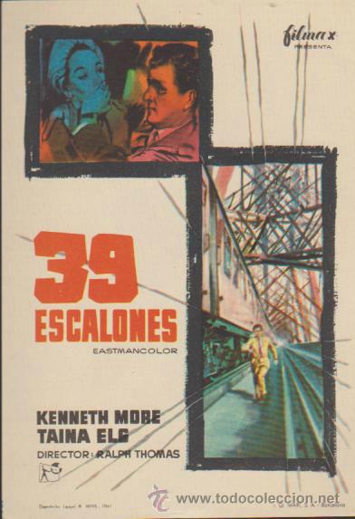 Cine: 39 Escalones. Sencillo de Filmax. - Foto 1