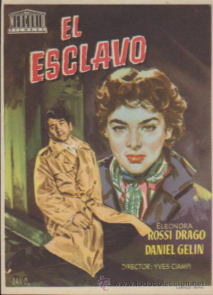  Foglietti di film di film antichi di cinema: El Esclavo. Sencillo de Mercurio.