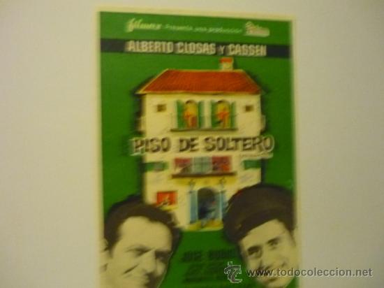 Cine: PROGRAMA PISO DE SOLTERO .-CASSEN -A.CLOSAS publicidad - Foto 1