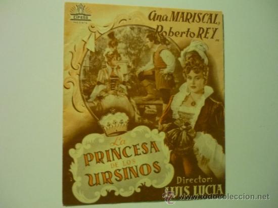 Cine: programa doble la princesa de los ursinos- ana mariscal - roberto rey - Foto 1