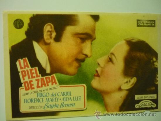 Cine: PROGRAMA LA PIEL DE ZAPA - HUGO DEL CARRIL - Foto 1
