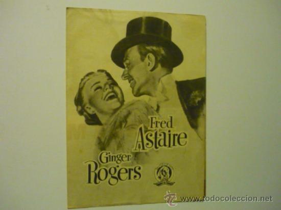 Cine: PROGRAMA DOBLE VUELVE A MI - FRED ASTAIRE -GINGER ROGERS PUBLICIDAD - Foto 1