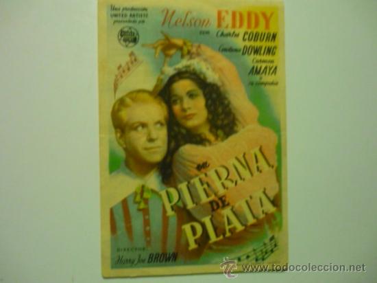 Cine: PROGRAMA PIERNA DE PLATA.-NELSON EDDY - Foto 1