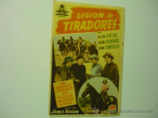 Cine: PROGRAMA LEGION DE TIRADORES.- - Foto 1