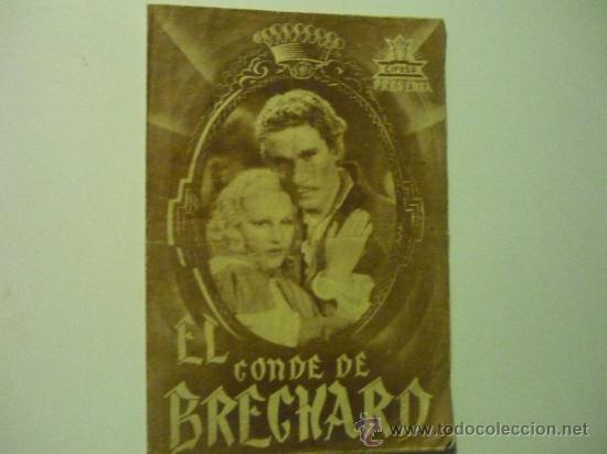 Cinema: programa doble el conde de brechard.- amedeo nazzari - publicidad