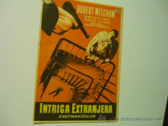 Cine: PROGRAMA INTRIGA EXTRANJERA - ROBERT MITCHUM-PUBLICIDAD - Foto 1