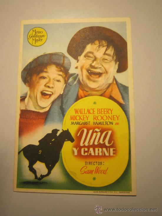 Cine: PROGRAMA DE CINE - U&Ntilde;A Y CARNE - 1938 - Foto 1