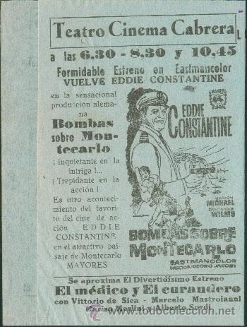 Cine: BOMBAS SOBRE MONTECARLO - Foto 1