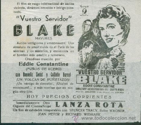 Cine: VUESTRO SERVIDOR BLAKE - Foto 1
