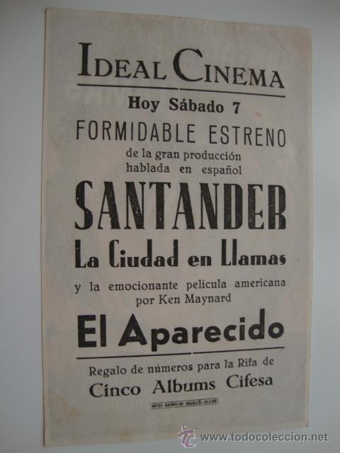 Cine: FOLLETO ORIGINAL PELICULA CINE - PROYECTADA EN ELCHE - Foto 2