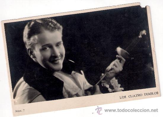 Folhetos de m&atilde;o de filmes antigos de cinema: LOS CUATRO DIABLOS, JANET GAYNOR