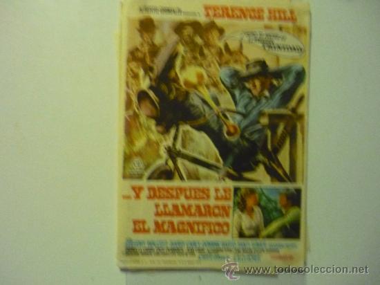 Cine: PROGRAMA ..Y DESPUES LE LLAMARON EL MAGNIFICO .-TERENCE HILL - Foto 1