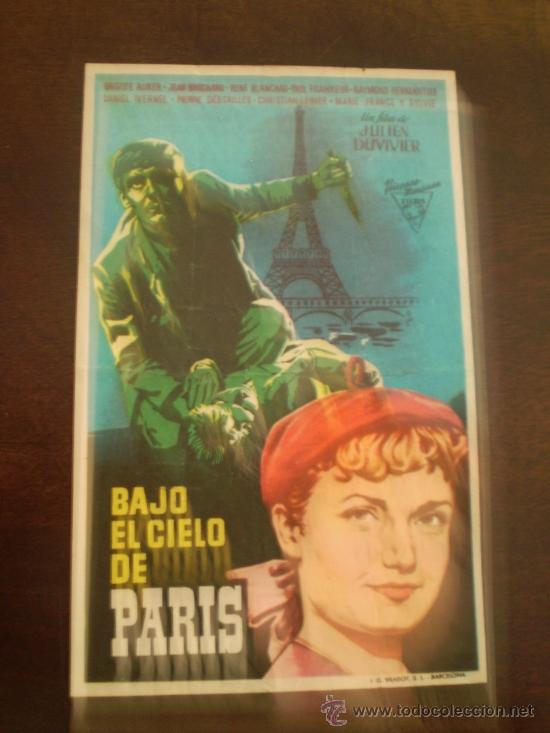 Cine: BAJO EL CIELO DE PARIS,CINE LAS SIRENAS