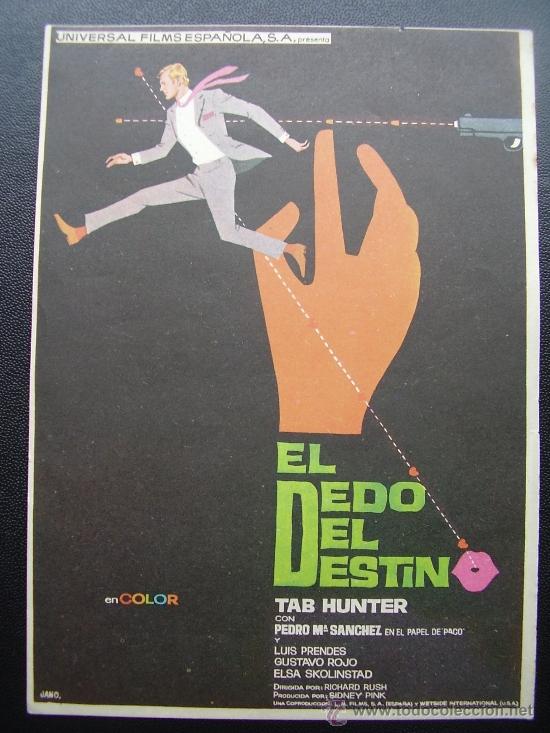 Cine: EL DEDO DEL DESTINO, TAB HUNTER - Foto 1